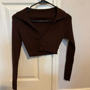 SHEIN crop top long sleeve